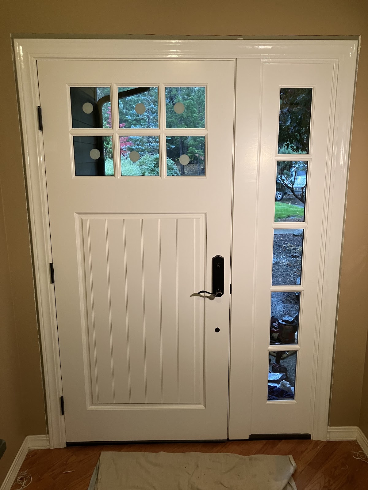 French door installation completed by Gibbons Construction